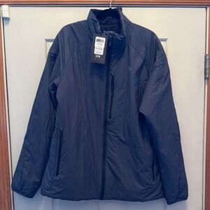 Mountain Hardwear Men's Kor Strata Dark Gray/Blue Puffer Jacket